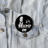 切札: アメリカを再度火格子を付けさせます 缶バッジ (インサイチュ)