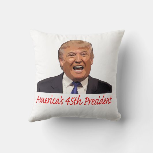 切札、アメリカ第45の大統領 クッション (裏面)