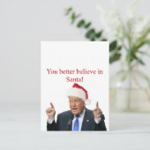 切札: サンタでよりよく信じます! シーズンポストカード (スタンド正面)