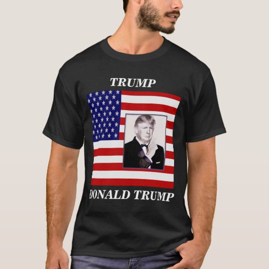 切札、ドナルド・トランプ Tシャツ (正面)