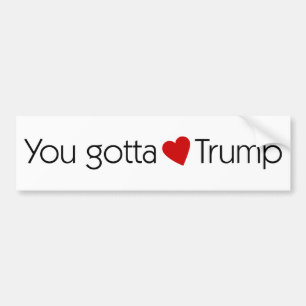 切札-大統領のためのドナルド・トランプ--を愛するために得ました バンパーステッカー