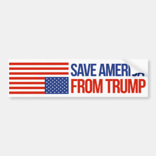 切札-抵抗のバンパーStickeからアメリカを救って下さい バンパーステッカー