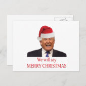 切札: 私達はメリークリスマスを言います シーズンポストカード (正面/裏面)