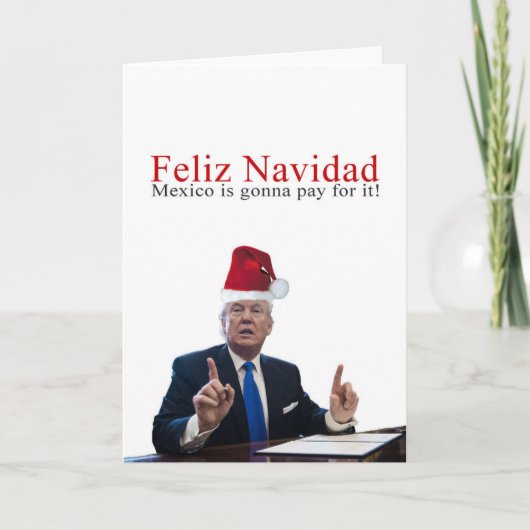 切札。 Feliz Navidad、メキシコはそれの支払う行っています! シーズンカード (正面)