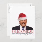 切札。 Feliz Navidad、メキシコはそれの支払う行っています! シーズンポストカード (正面/裏面)
