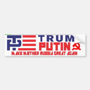 切札/Putinのバンパーステッカー バンパーステッカー