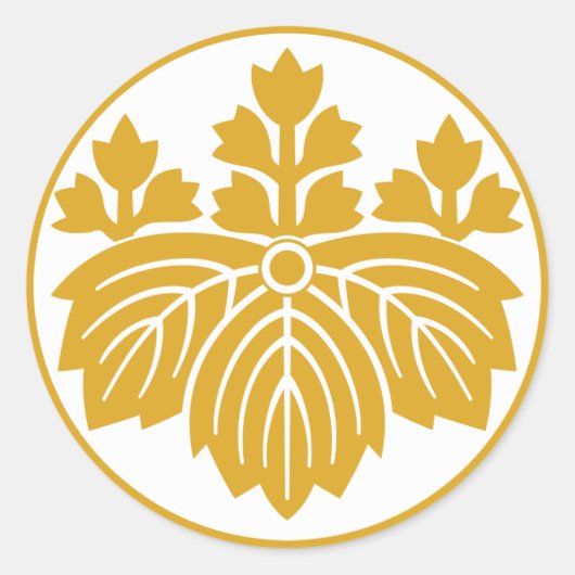 切葉桐53開花 ラウンドシール (正面)