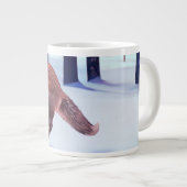 刈り取りキツネ ジャンボコーヒーマグカップ (正面右)