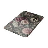 刈り取るバラ – ゴシックフローラスカル バスマット (アングル)