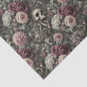 刈り取るバラ – ゴシックフローラスカル 薄葉紙 (詳細)