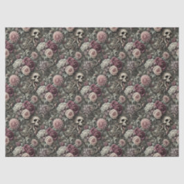 刈り取るバラ – ゴシックフローラスカル 薄葉紙