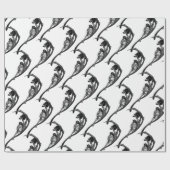 刈り紙パターン ラッピングペーパー (フラット)