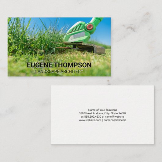 刈り草ウィードワッカー 名刺 (正面/裏面)