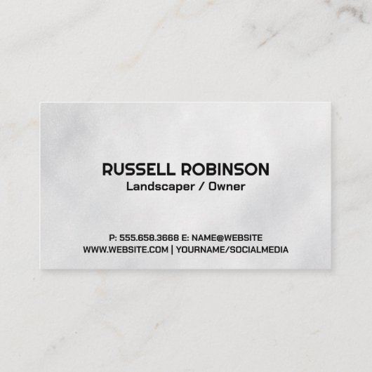 刈り草 |ローンモア |横長 名刺 (裏面)