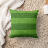 刈り草、緑のストライプ、庭、夏 クッション (ブランケット)