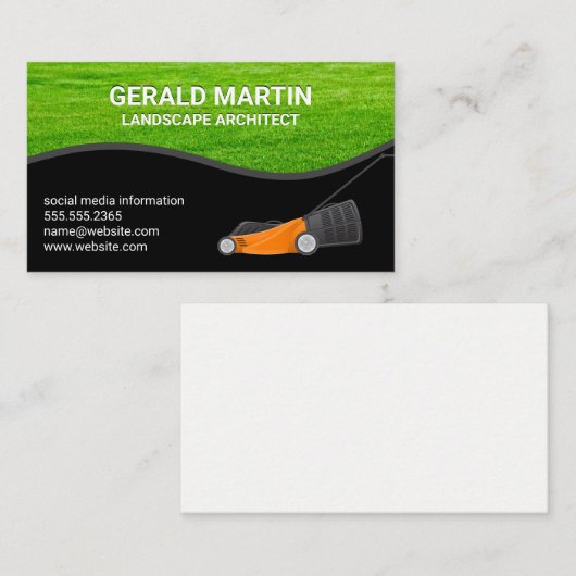 刈り草 | 芝刈機 名刺 (正面/裏面)