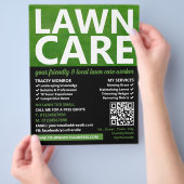 刈り込み芝生、芝生サー気にビス チラシ (手)