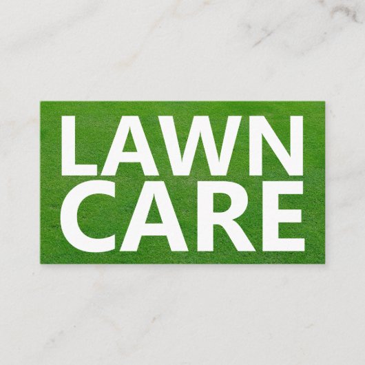 刈り込み芝生、芝生サー気にビス 名刺 (正面)