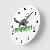 刈る芝生のヤードは芝生の心配を美化する芝生を刈ります ラウンド壁時計 (傾斜)