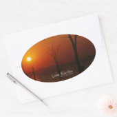 刈羽湖 楕円形シール (封筒)