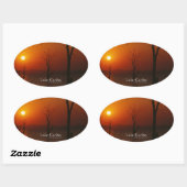 刈羽湖 楕円形シール (シート)