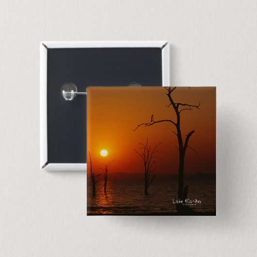 刈羽湖 缶バッジ (正面&裏面)