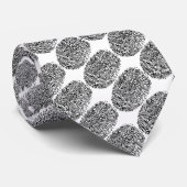 刑事おもしろい白黒指紋 ネクタイ (ロール)