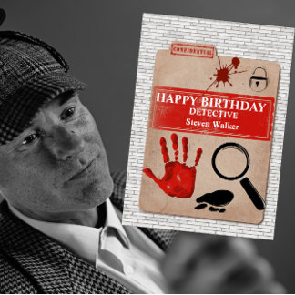 刑事の誕生日カード コールドケースファイル カード