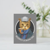 刑事キャット – 静かに判断 ポストカード (スタンド正面)