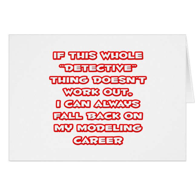 刑事ユーモア…モデリングのキャリア (正面横)