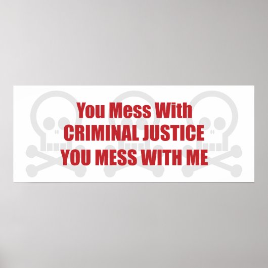 刑事司法の責め立て私の罪 ポスター (正面)