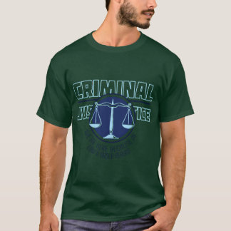 刑事司法を専攻する大学生の男の子 Tシャツ