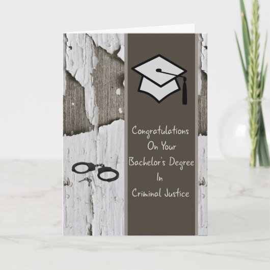 刑事司法カード学士号 カード (正面)