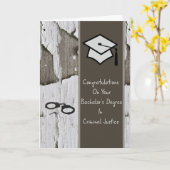 刑事司法カード学士号 カード (黄色い花)