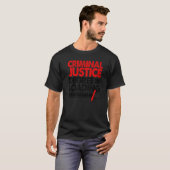 刑事司法学位ロード女性裁判所法 Tシャツ (正面フル)