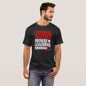 刑事司法学位ロード女性裁判所法 Tシャツ (正面フル)