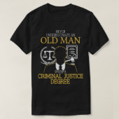 刑事司法学位 Tシャツ (デザイン正面)