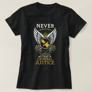 刑事司法専攻の女性の贈り物 Tシャツ