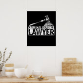 刑事弁護人裁判官ゲベル職務引用文 ポスター (キッチン)