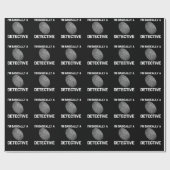 刑事犯おもしろい罪捜査ドラマの読者 ラッピングペーパー (フラット)