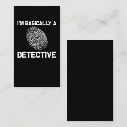 刑事犯おもしろい罪捜査ドラマの読者 名刺 (正面/裏面)