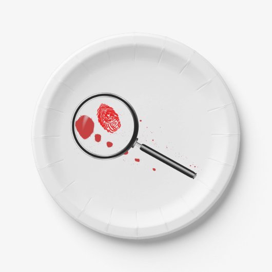 刑事虫眼鏡 ペーパープレート (正面)