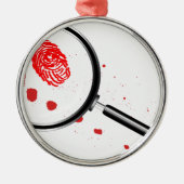 刑事虫眼鏡 メタルオーナメント (正面)