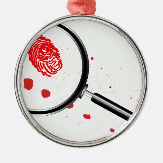 刑事虫眼鏡 メタルオーナメント (正面)