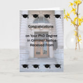 刑事裁判における博士号取得カード カード (黄色い花)