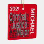 刑事裁判専攻の法外カスタム セラミックオーナメント (右)