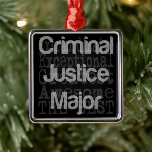 刑事裁判専攻の法外 メタルオーナメント (ツリー)