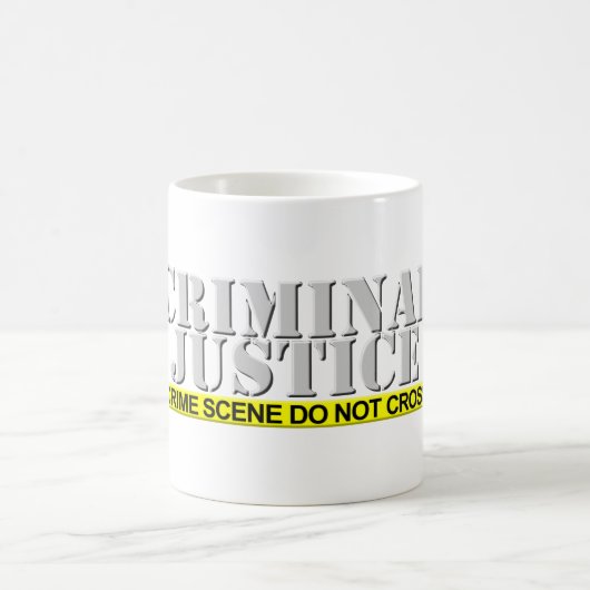 刑事裁判(カスタマイズ可能) コーヒーマグカップ (中央)