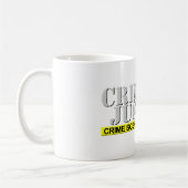 刑事裁判(カスタマイズ可能) コーヒーマグカップ (左)