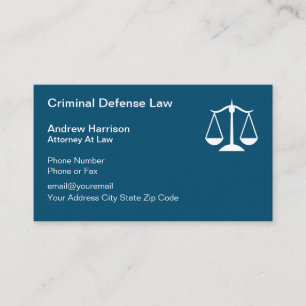 刑事防衛弁護士 名刺